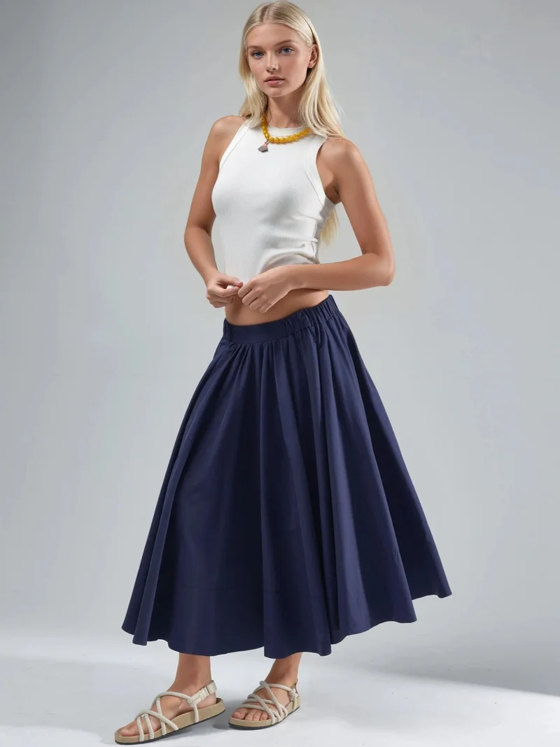 هيكاب تنورة ماكسي بقصة حرف